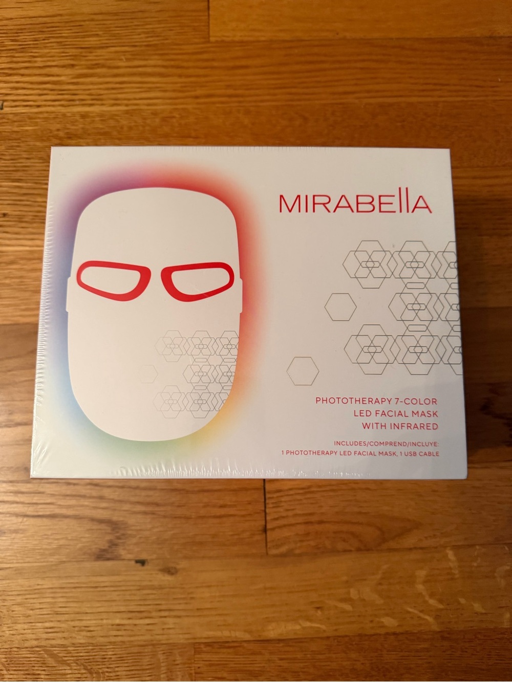 New in Packaging Mirabella Phototherapy 7-Color LED facial mask